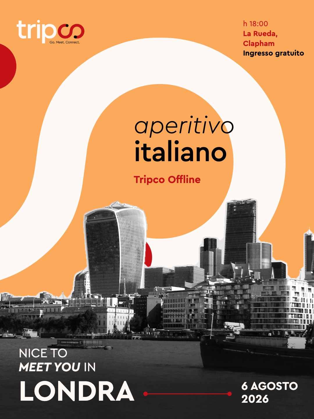 Locandina Tripco Offline: Aperitivo Italiano a Londra – Londra