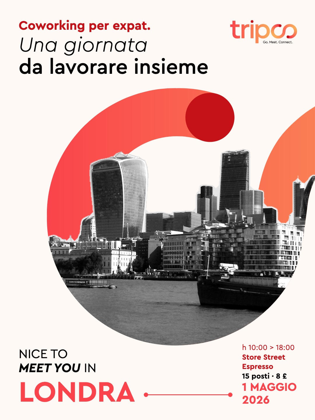 Locandina Una giornata di coworking per gli expat a Londra – Londra