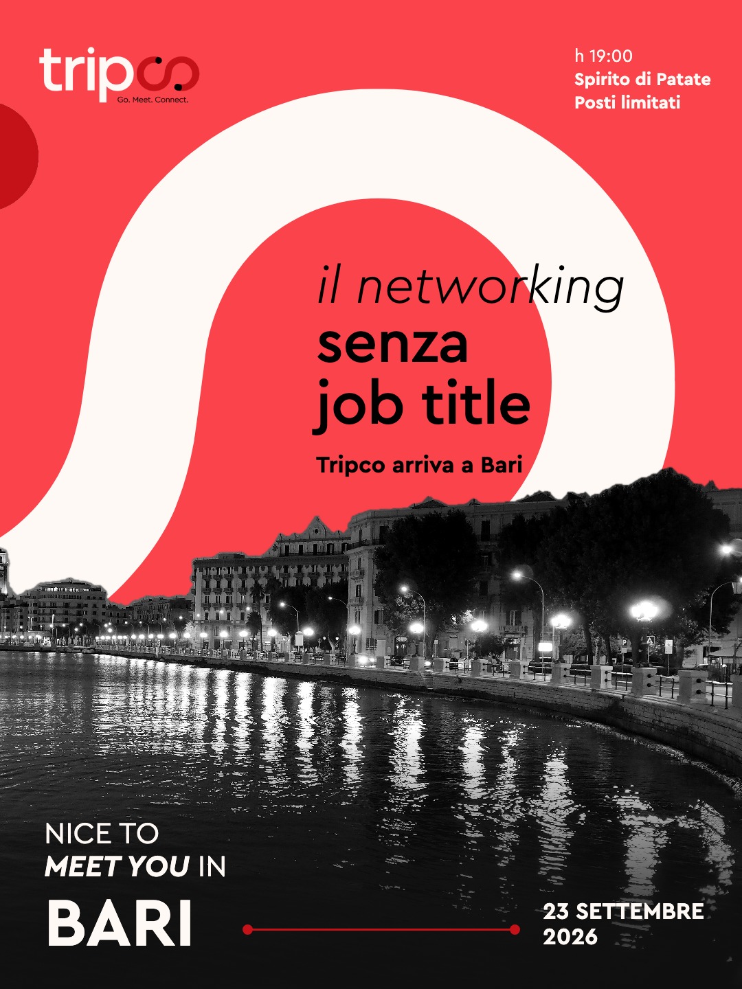 Locandina Tripco Bari | Il networking senza job title – Bari